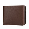 Portafoglio uomo 12 x 9.5 x 2 cm in similpelle marrone - pieghevole